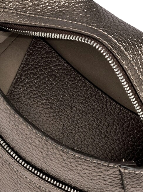 GILDA Borsa a spalla in pelle martellata peltro - Borse Donna