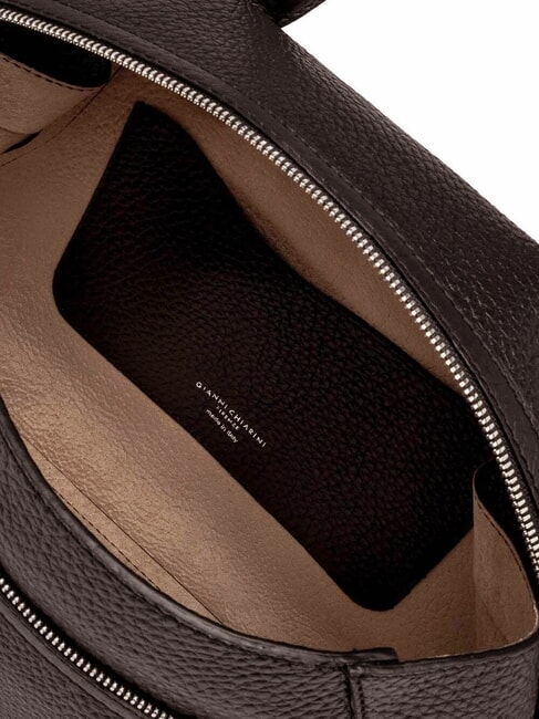 GILDA Borsa a spalla in pelle martellata t.moro - Borse Donna