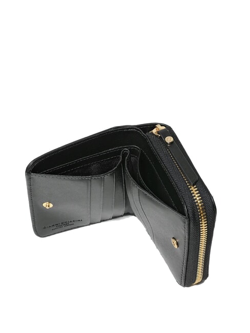 WALLETS VACCHETTA CALF Portafoglio piccolo pelle liscia Nero - Portafogli Donna
