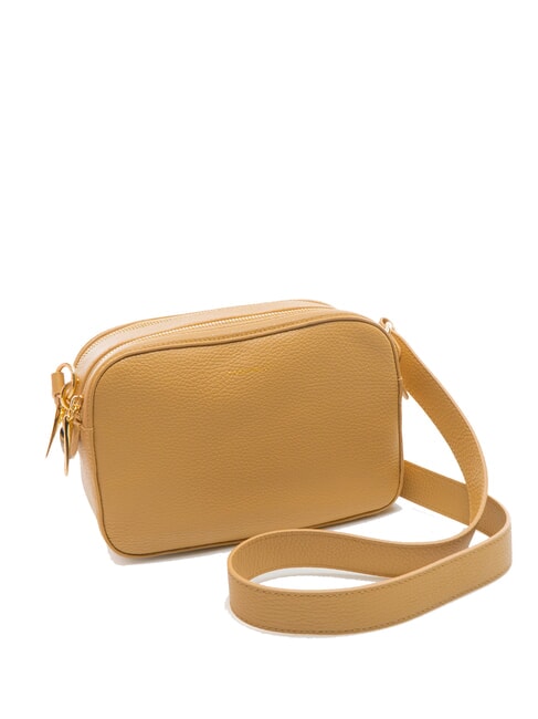ALPHA Borsa camera case in pelle martellata fresh beige - Borse Donna