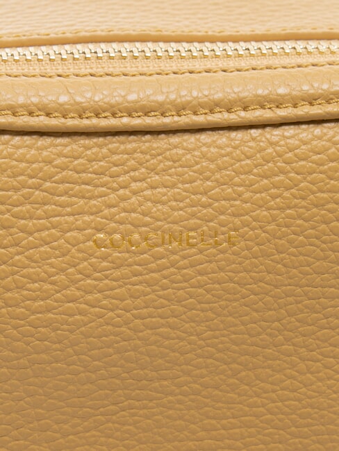 ALPHA Borsa camera case in pelle martellata fresh beige - Borse Donna