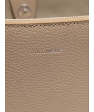 COCCINELLE SWAP Borsa tote in pelle martellata powder pink - Borse Donna - 5