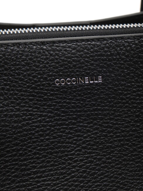 SWAP Borsa tote in pelle martellata Nero - Borse Donna