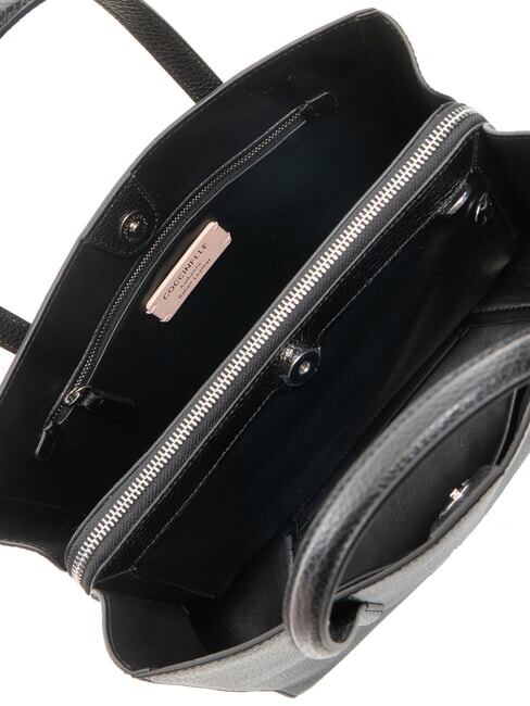 SWAP Borsa tote in pelle martellata Nero - Borse Donna