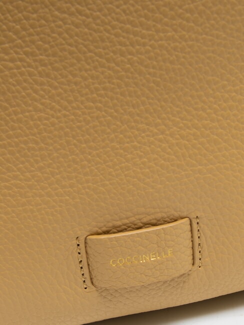 VOILE Zaino mini in pelle martellata doppia portabilità fresh beige - Borse Donna