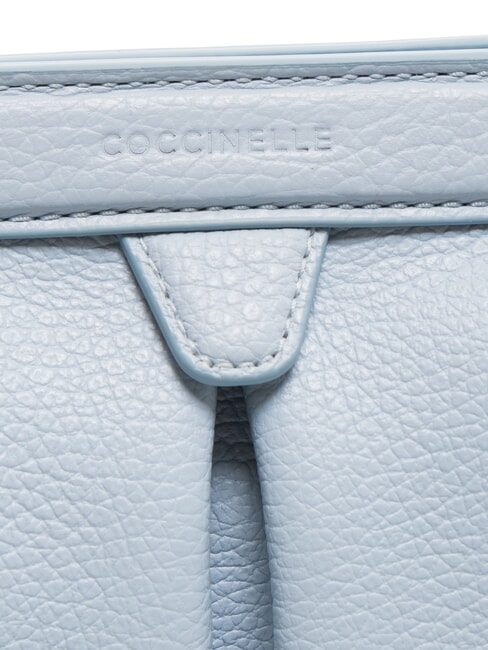 DILETTA SOFT Borsa clutch in pelle martellata mist blue - Borse Donna