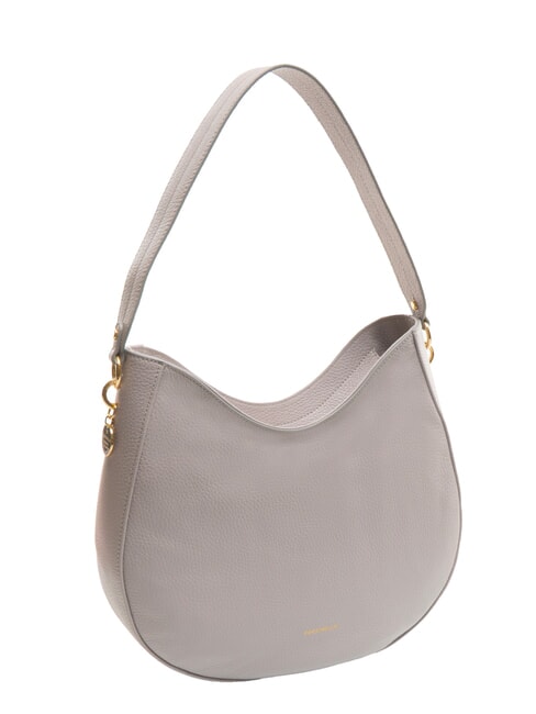ALPHA Borsa sottospalla in pelle martellata light grey - Borse Donna