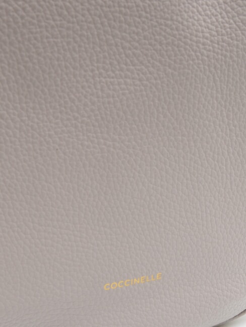 ALPHA Borsa sottospalla in pelle martellata light grey - Borse Donna