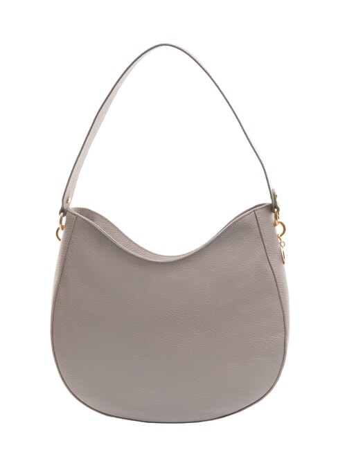 ALPHA Borsa sottospalla in pelle martellata light grey - Borse Donna