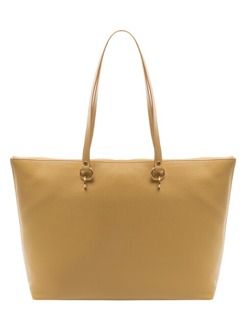 ALPHA Borsa shopping in pelle martellata fresh beige - Borse Donna