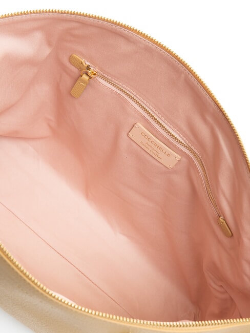 ALPHA Borsa shopping in pelle martellata fresh beige - Borse Donna