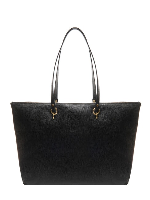 ALPHA Borsa shopping in pelle martellata Nero - Borse Donna