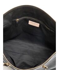COCCINELLE ALPHA Borsa shopping in pelle martellata Nero - Borse Donna - 6