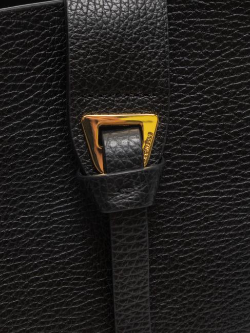 ALBA Borsa tote in pelle martellata Nero - Borse Donna