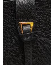 COCCINELLE ALBA Borsa tote in pelle martellata Nero - Borse Donna - 5