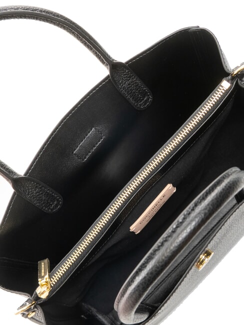 ALBA Borsa tote in pelle martellata Nero - Borse Donna