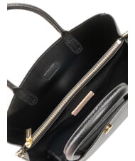 COCCINELLE ALBA Borsa tote in pelle martellata Nero - Borse Donna - 7