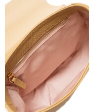 COCCINELLE ALPHA Borsa mini tracolla pelle martellata fresh beige - Borse Donna - 5