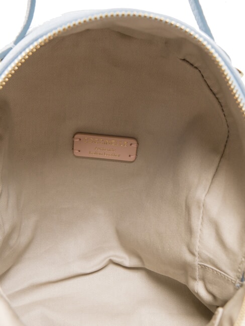 VOILE Zaino mini in pelle martellata doppia portabilità mist blue - Borse Donna