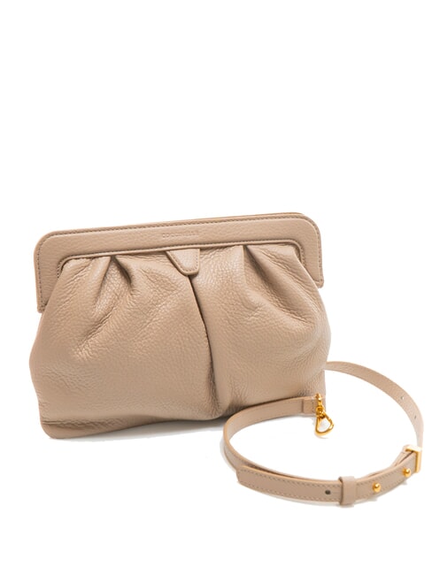 DILETTA SOFT Borsa clutch in pelle martellata powder pink - Borse Donna