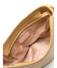 COCCINELLE ALPHA Borsa sottospalla in pelle martellata fresh beige - Borse Donna - 6