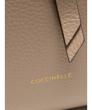 COCCINELLE ALBA Borsa tote in pelle martellata powder pink - Borse Donna - 5