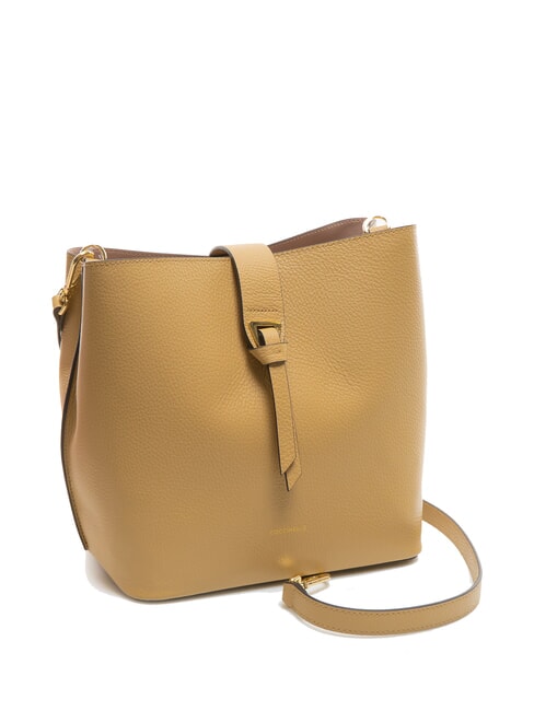 ALBA Borsa a spalla in pelle martellata fresh beige - Borse Donna