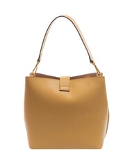 COCCINELLE ALBA Borsa a spalla in pelle martellata fresh beige - Borse Donna - 5