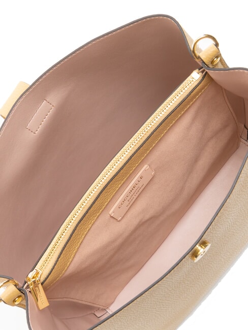 ALBA Borsa a spalla in pelle martellata fresh beige - Borse Donna