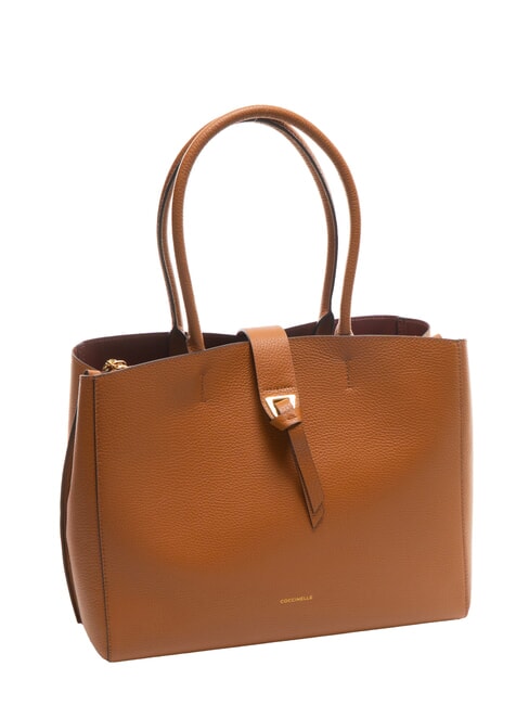 ALBA Borsa a spalla in pelle martellata CUIR - Borse Donna