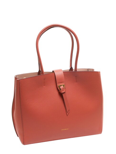 ALBA Borsa a spalla in pelle martellata pot - Borse Donna