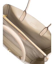 COCCINELLE ALBA Borsa a spalla in pelle martellata powder pink - Borse Donna - 7