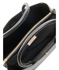 COCCINELLE ALBA Borsa a spalla in pelle martellata Nero - Borse Donna - 7