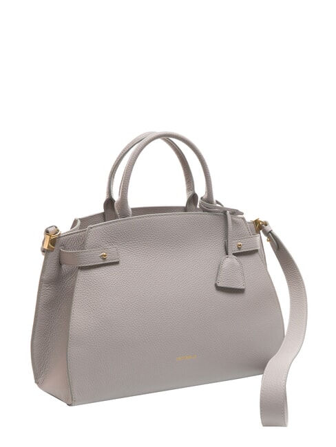 KLICHE Borsa in pelle con tracolla light grey - Borse Donna