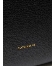 COCCINELLE KLICHE Borsa in pelle con tracolla Nero - Borse Donna - 5