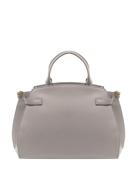 KLICHE Borsa a mano in pelle martellata light grey - Borse Donna