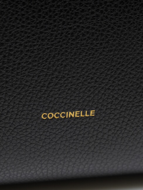 KLICHE Borsa a mano in pelle martellata Nero - Borse Donna