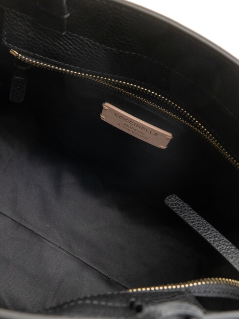 KLICHE Borsa a mano in pelle martellata Nero - Borse Donna