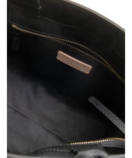 COCCINELLE KLICHE Borsa a mano in pelle martellata Nero - Borse Donna - 6