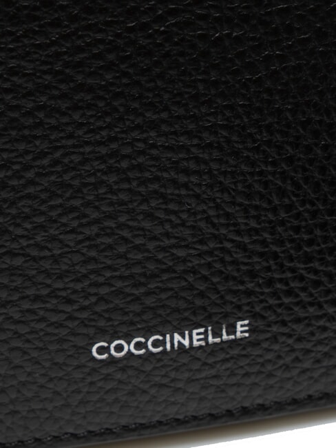 ARIES Borsa a tracolla in pelle martellata Nero - Borse Donna