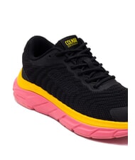 COLMAR URBANTRAIL COLORS Sneakers black-bright pink/bright yellow - Scarpe Unisex - 4