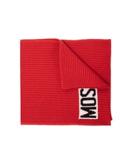 MOSCHINO LOGO Sciarpa a costine rosso - Sciarpe - 3