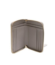 COCCINELLE VOILE Portafoglio medio zip around in pelle light grey - Portafogli Donna - 2