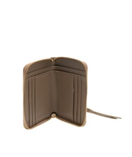 COCCINELLE VOILE Portafoglio medio zip around in pelle warm taupe - Portafogli Donna - 2