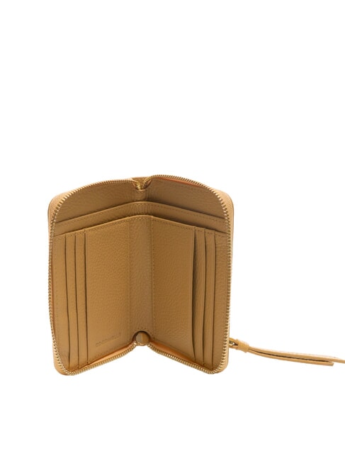 VOILE Portafoglio medio zip around in pelle fresh beige - Portafogli Donna