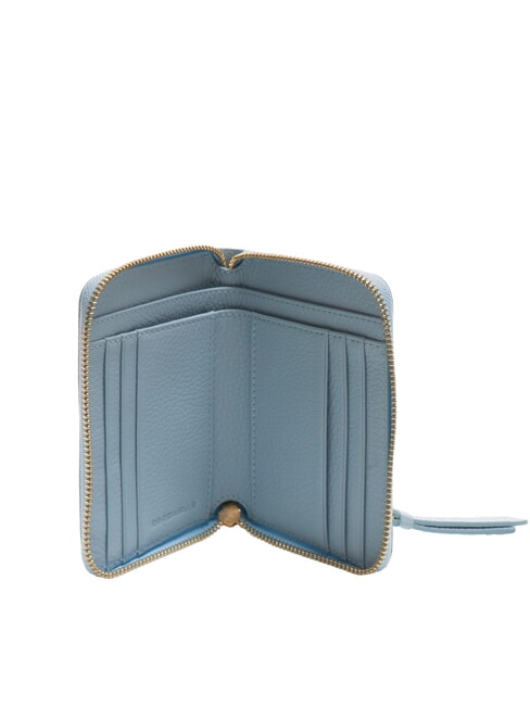 VOILE Portafoglio medio zip around in pelle mist blue - Portafogli Donna