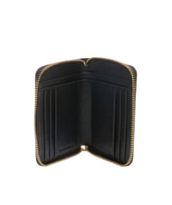 COCCINELLE VOILE Portafoglio medio zip around in pelle Nero - Portafogli Donna - 2