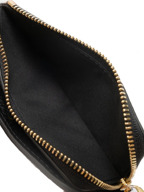 VOILE Portafoglio medio in pelle martellata Nero - Portafogli Donna