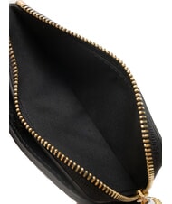 COCCINELLE VOILE Portafoglio medio in pelle martellata Nero - Portafogli Donna - 4