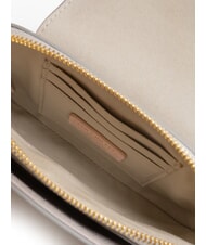 COCCINELLE FAINT Borsa mini in pelle martellata light grey - Borse Donna - 6